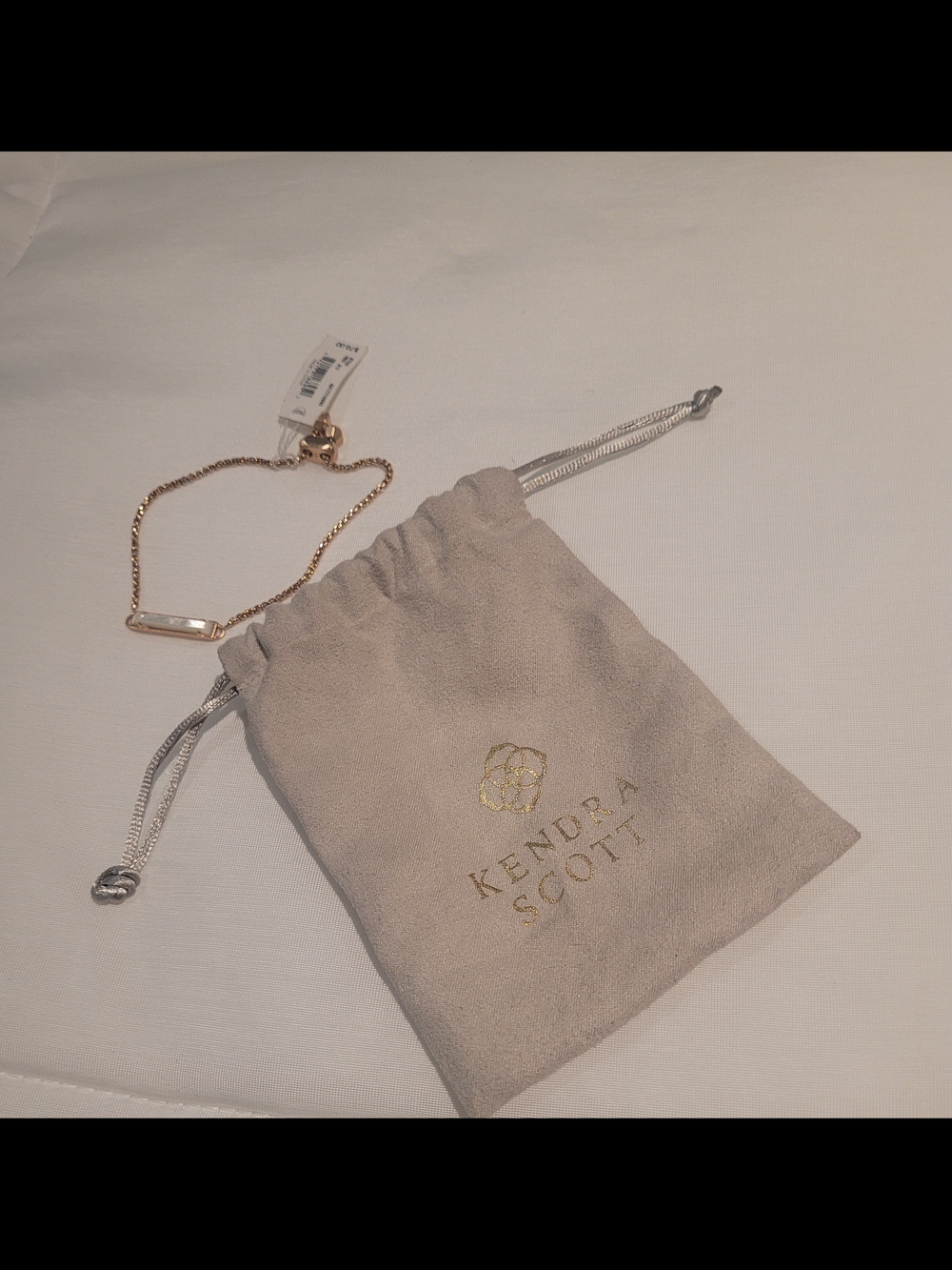 Kendra Scott Gold Bar Bracelet with Mother-of-Pearl Inlay - Picture 3 of 6